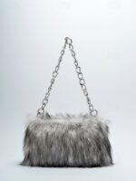 Women's Faux Fur Chain Bag – Plush and Stylish with - Image 15