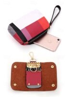 Women's Christmas Plaid Handbag Set, Multi-color Faux - Image 10