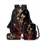 Purple Butterfly Glow Backpack for Girls – Fantasy Style Large - Image 7