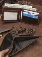 Men's Genuine Leather Wallet with Crocodile Head Design – - Image 10