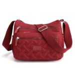 Women's Multi-Pocket Nylon Crossbody Bag – Lightweight - Image 8