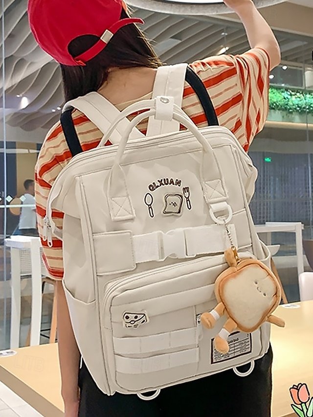 cmedjk1751282296067 Waterproof Toast Cartoon Backpack for Girls – Kawaii School - Image 1