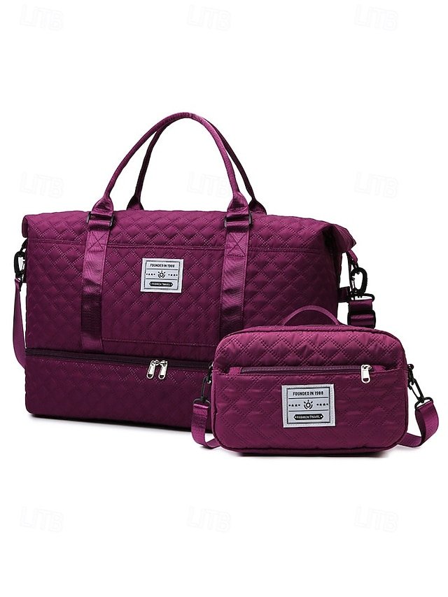 cyyzgz1766998554061 Women's Polyester Quilted Duffel Bag Set, Multiple Colors, - Image 1