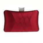 Women's Satin Evening Clutch Bag – Elegant Purple Purse - Image 10