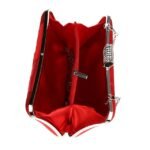 Women's Satin Evening Clutch Bag – Elegant Purple Purse - Image 11