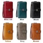 Men's Large Capacity RFID Blocking Cowhide Leather Wallet - Image 24