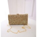 Women's Silver Glitter Clutch, Elegant Evening Bag with - Image 8