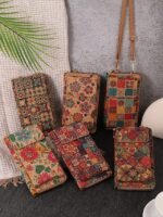 Women's Vintage Boho Phone Crossbody Bag with Adjustable - Image 3