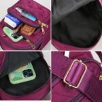 Women's Quilted Nylon Crossbody Bag – Lightweight - Image 2