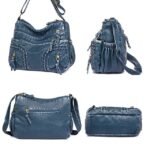 Women's Vintage Brown Faux Leather Shoulder Bag – Boho - Image 6