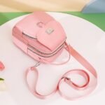 Women's Black Nylon Crossbody Bag with Silver Hardware and - Image 11