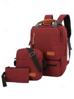 Men's Large Capacity Multi-Pocket Backpack Set, Including - Image 13