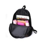 Black Cat Zipper Design Backpack – Cute 3D Animal Print School - Image 2