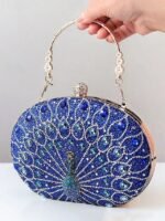 Women's Rhinestone Peacock Clutch Bag – Luxury Evening - Image 15
