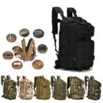 3Pcs 30L Military Tactical Backpack with Multiple Compartments -