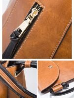 4-Piece Women's Handbag Set – Faux Leather Shoulder Bag, - Image 8