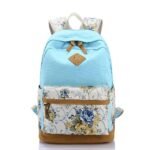 Women's Backpack School Bag Bookbag School Daily Flower - Image 2
