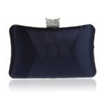 Women's Satin Evening Clutch Bag – Elegant Purple Purse - Image 3