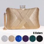 Women's Clutch Evening Bag Wristlet Clutch Bags Silk Party