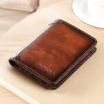 Men's Large Capacity RFID Blocking Cowhide Leather Wallet - Image 12