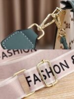 Women's Trendy Plaid Mini Shoulder Bag with Bear Charm, - Image 5