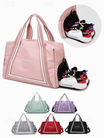 Women's Stylish Sporty Travel Tote Bag with Sneaker