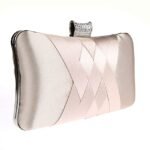Women's Satin Evening Clutch Bag – Elegant Purple Purse - Image 9