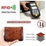 Men's Large Capacity RFID Blocking Cowhide Leather Wallet - Image 6