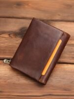 Men's RFID Blocking Cowhide Leather Bifold Wallet with - Image 4