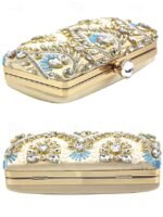 Women's Clutch Evening Bag Wristlet Shoulder Bags Silk - Image 6