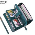 Men's Large Capacity RFID Blocking Cowhide Leather Wallet - Image 17