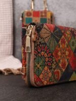 Women's Vintage Boho Phone Crossbody Bag with Adjustable - Image 6
