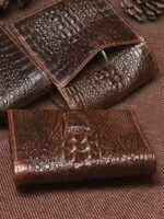 Men's Genuine Leather Wallet with Crocodile Head Design – - Image 11