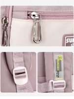 Teen Waterproof Backpack with Trolley Sleeve – Multi-Pocket - Image 8