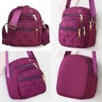 Women's Quilted Nylon Crossbody Bag – Lightweight - Image 4