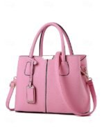 Women's Faux Leather Handbag with Adjustable Strap, - Image 14